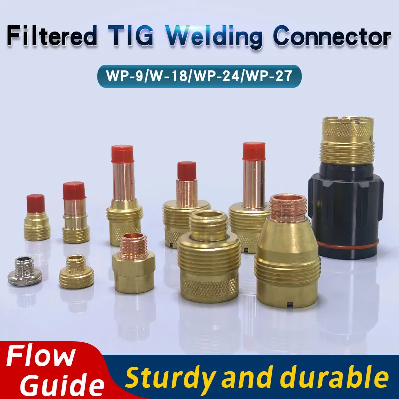 

TIG Torch Gas Lens WP9/12/17/18/26/27 QQ150A/QQ300A Parts Argon Arc Welding Torch 11GL36 17GL 18GL Large Short Combination 1PCS