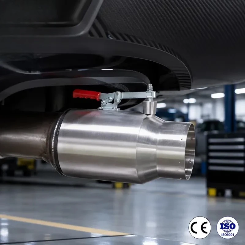 Stainless Steel Round Mouth Auto Exhaust Suction Nozzle | Metal Rubber Tip 127/152/200mm Garage Exhaust Extraction System CE