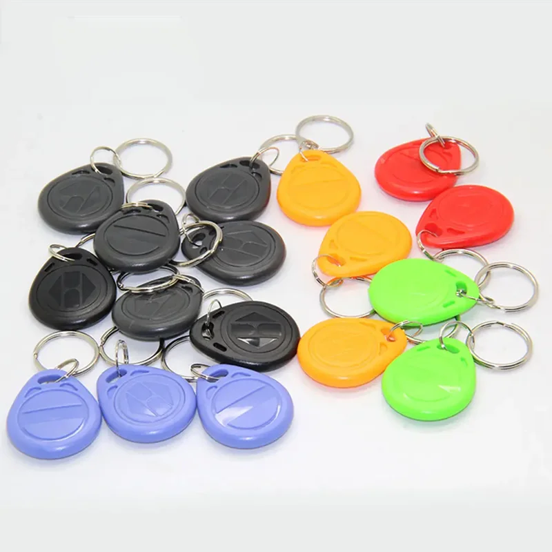 T5577 Rewritable Smart Keychain 125Khz Clone Tag RFID Copy Writer Token EM4305 Badge Proximity Ring EM ID Card