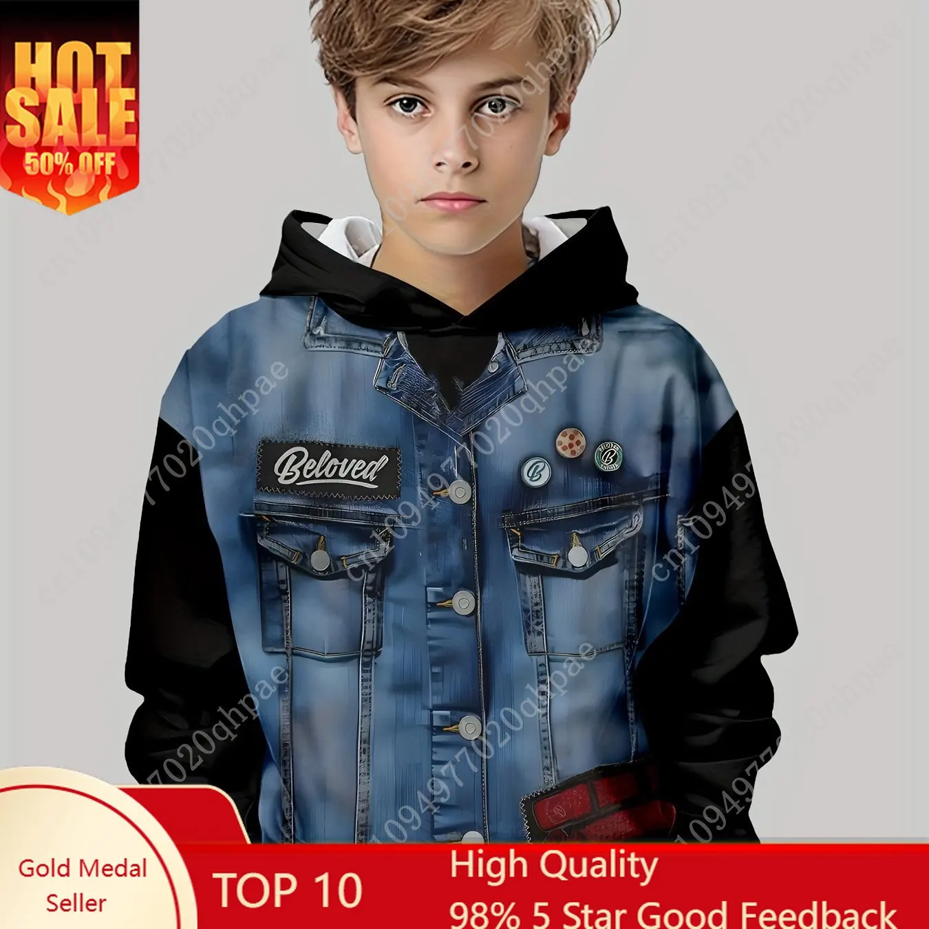 

Kids Clothes Boys Hoodies Long Sleeve Trendy 3D Print Children Spring Fall Clothes Casual Creative Boys Clothing Pullover Tops