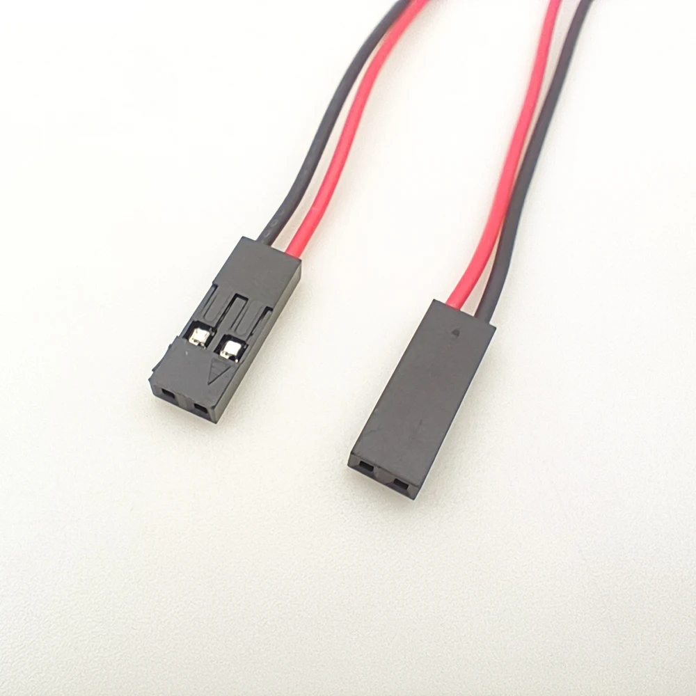 20Pcs/lot 10CM 20CM 30CM 2Pin Jumper Wire Connector 2P Cable Sing Head For DuPont