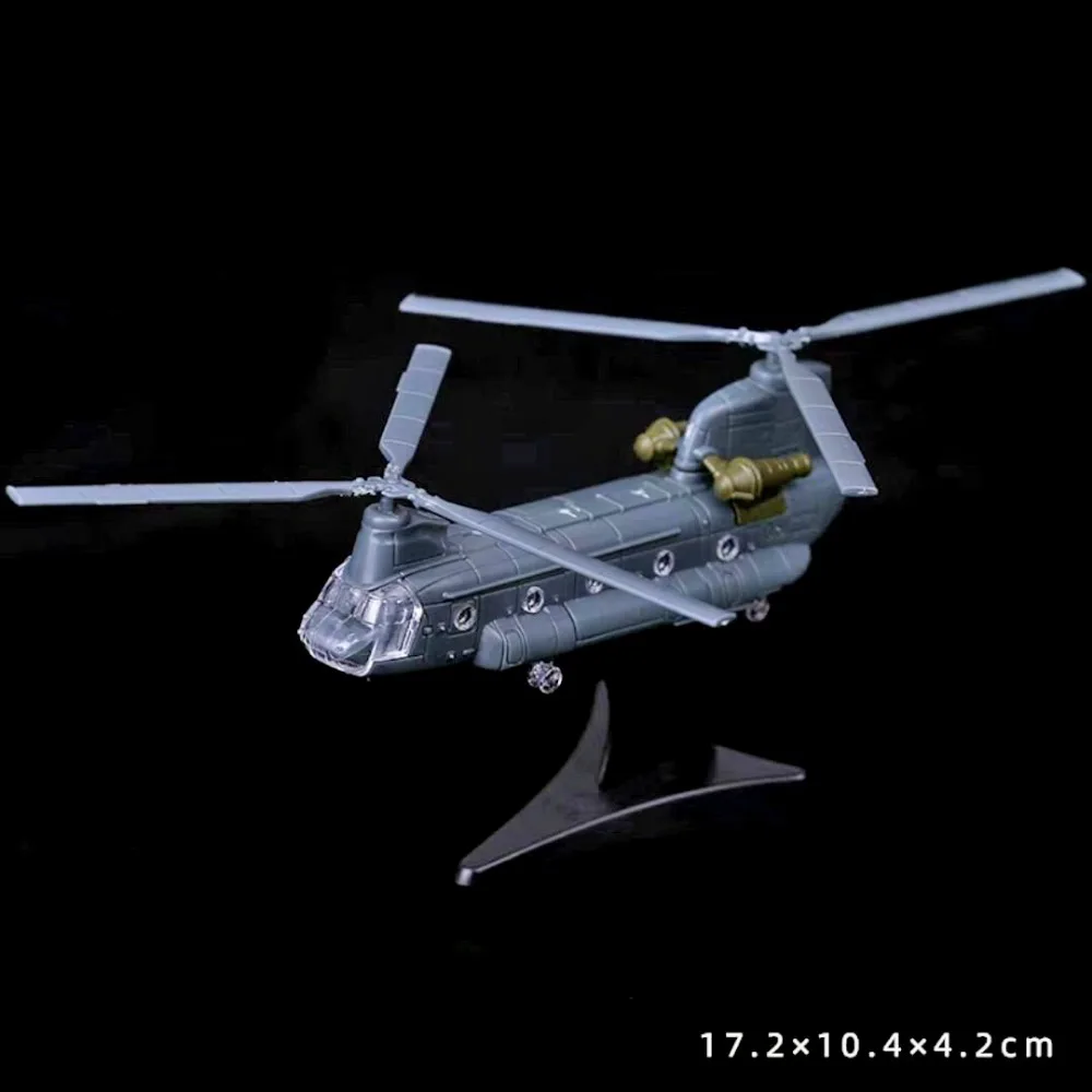 New 4D 1:160 1:144 Fighter Assembly Model Multi-styles Plastic Plane Armed Helicopter Aircraft Model Toy
