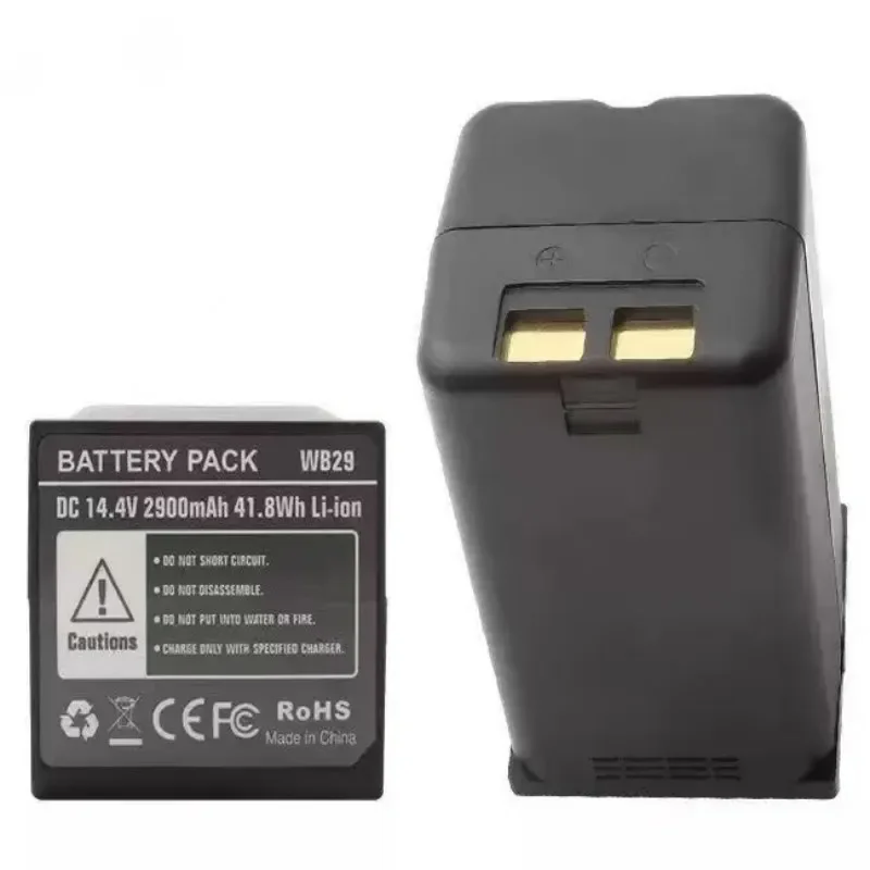 2900mAh 14.4V for Godox WB29 AD200 AD200Pro II AD300 AD300Pro Photography Flash Rechargeable Battery