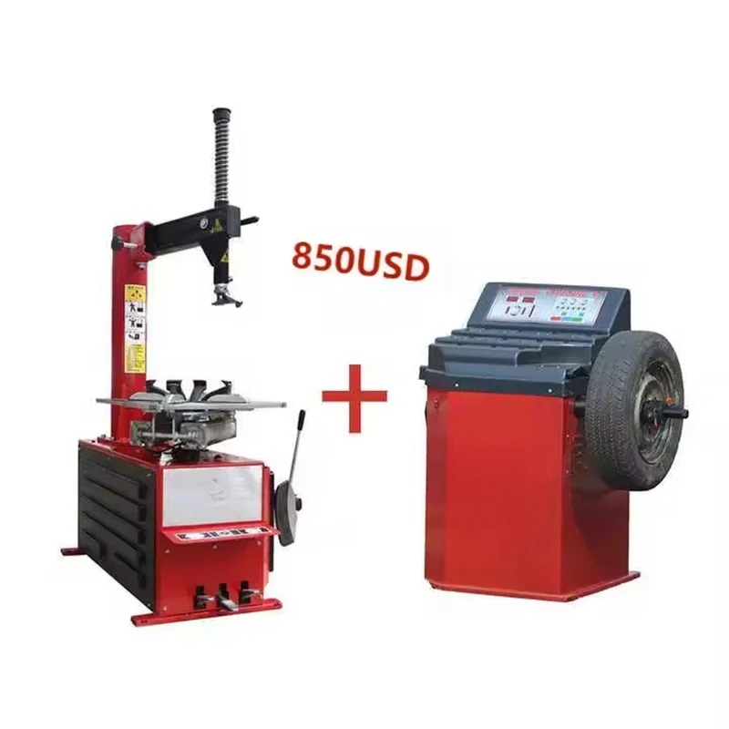 

Heavy Duty Tyre Changer Wheel Balancer Combo With Side Assist Arm Garage Tool