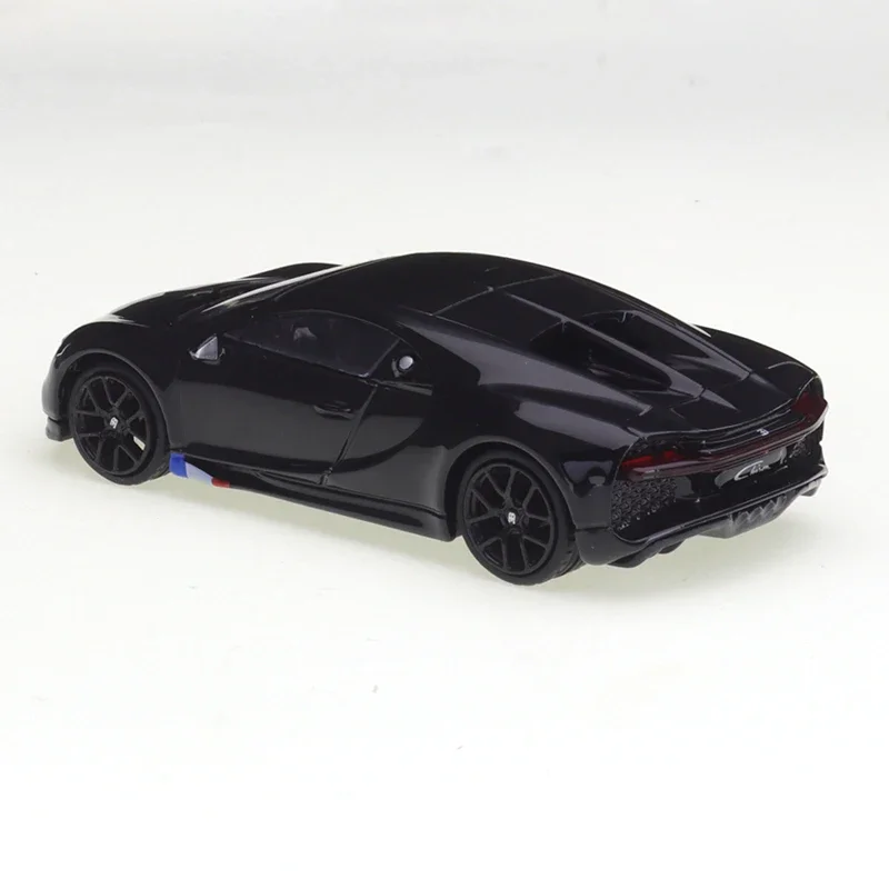 JKM 1/64 Bugatti Automotive Chiron Shiny Black Matte Gray Cars Alloy Vehicle Diecast Metal Model Kids Xmas Gift Toys for Boys