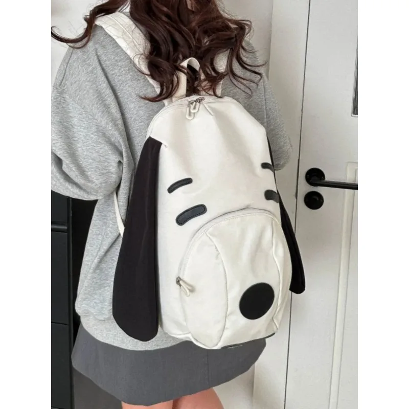 

Cute Little Dog Canvas Bapa Portable Travel Bag New Korean Sle Student Fem Student Bapa Bookbag Versatile T...