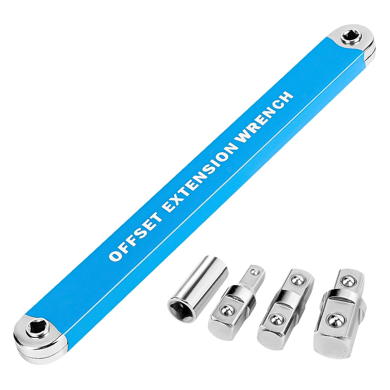 Multifunctional extension wrench universal fast positive and negative ratchet wrench extension rod connecting rod extension tool