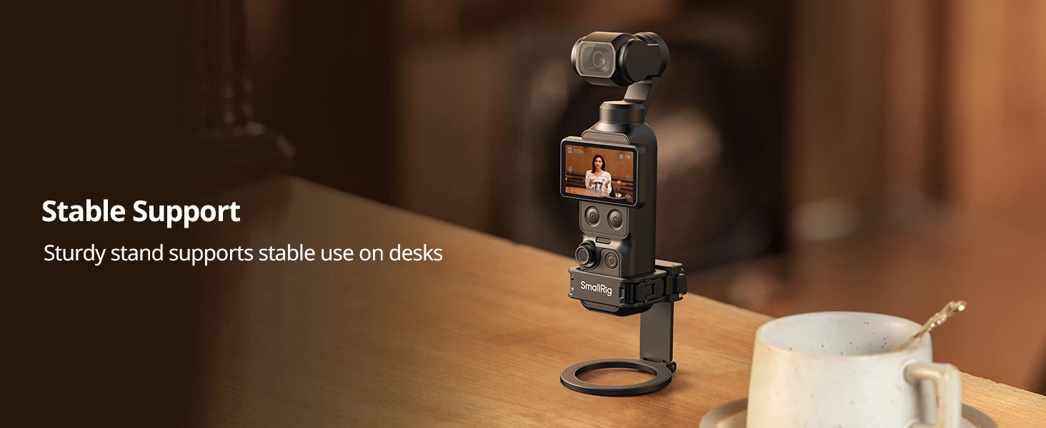SmallRig Anbaubare Halterung für DJI Osmo Pocket 4 / 3 und Mobiltelefone, Magnetischer Halterungsständer mit verstellbarem Magnetring 6004 – Detail 5