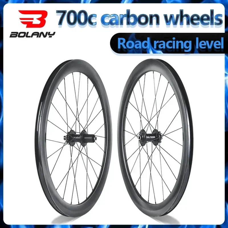 700c Carbon Wheels Disc Brake Road Bike Racing Wheel 50mm Lightweight Wheelset UD Finish Bicycle Wheel Set Cycle Parts