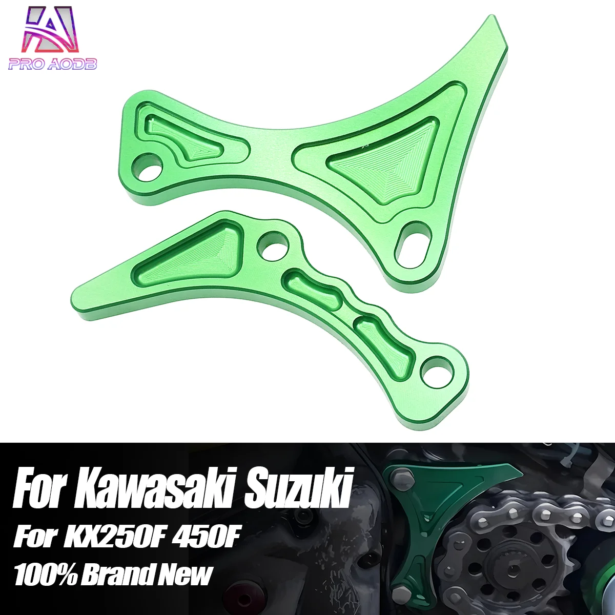 Chain Sprocket Guard Engine Protector Cover For Kawasaki KX250F 2004-2016 KX450F 06-2015 KXF250 KXF450 Motocross Dirt Bike Parts