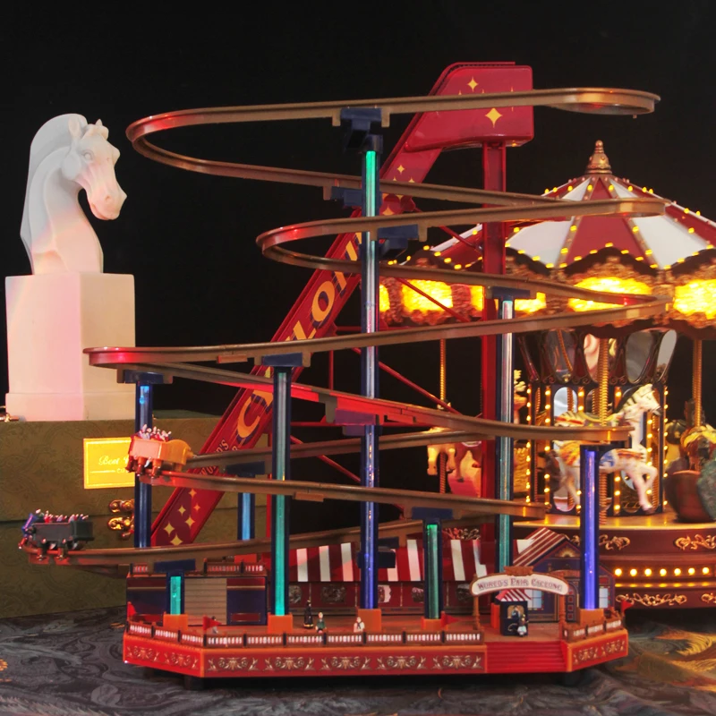 Roller Coaster Amusement Park Music Box Music Box Children Boys and Girls Birthday Gifts