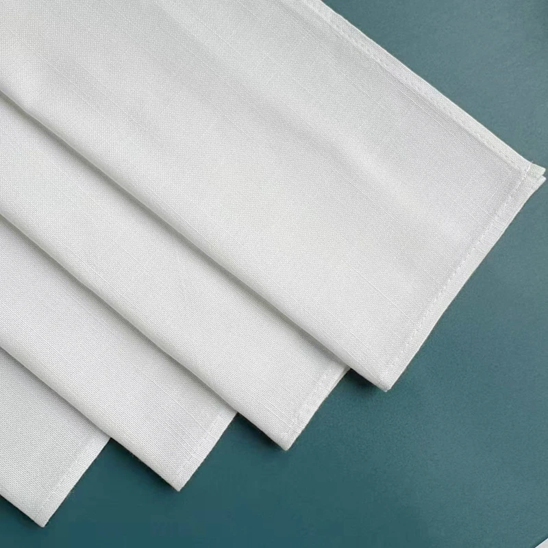 Picture 4: 12 Pieces 100% Cotton Dinner Napkin White Napkin Soft Absorbent Comfortable - Ideal for Events and Regular Use