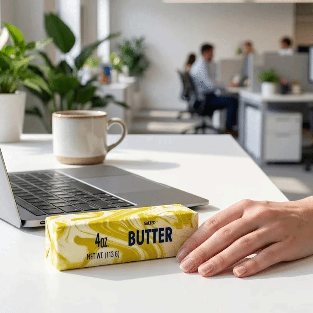 Creative Slow Rebound Butter Stick Anxiety Relief Comfortable Butter Stick Pinch Elastic Realistic Butter Stick Squeezing