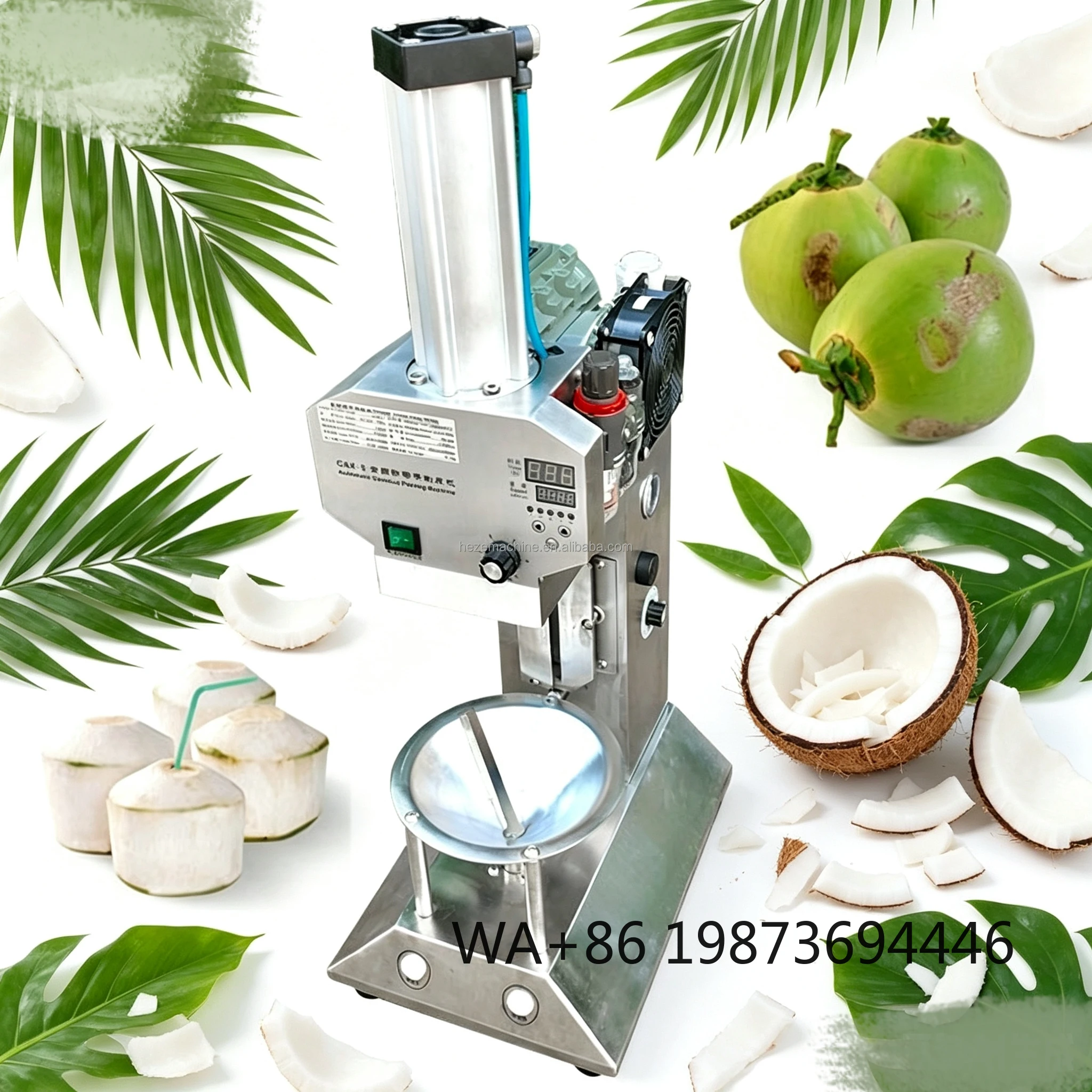 Commercial Manual Green Coconut Dehusk Cutter, Fresh Tender Shell Peeler