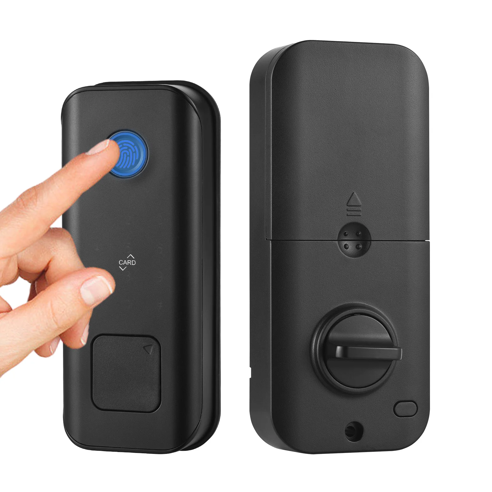 

Умный замок, сенсорный экран, Wi-Fi для приложения Tuya, карта с паролем и отпечатком пальца, механический ключ, 5 методов разблокировки, 2500 мАч