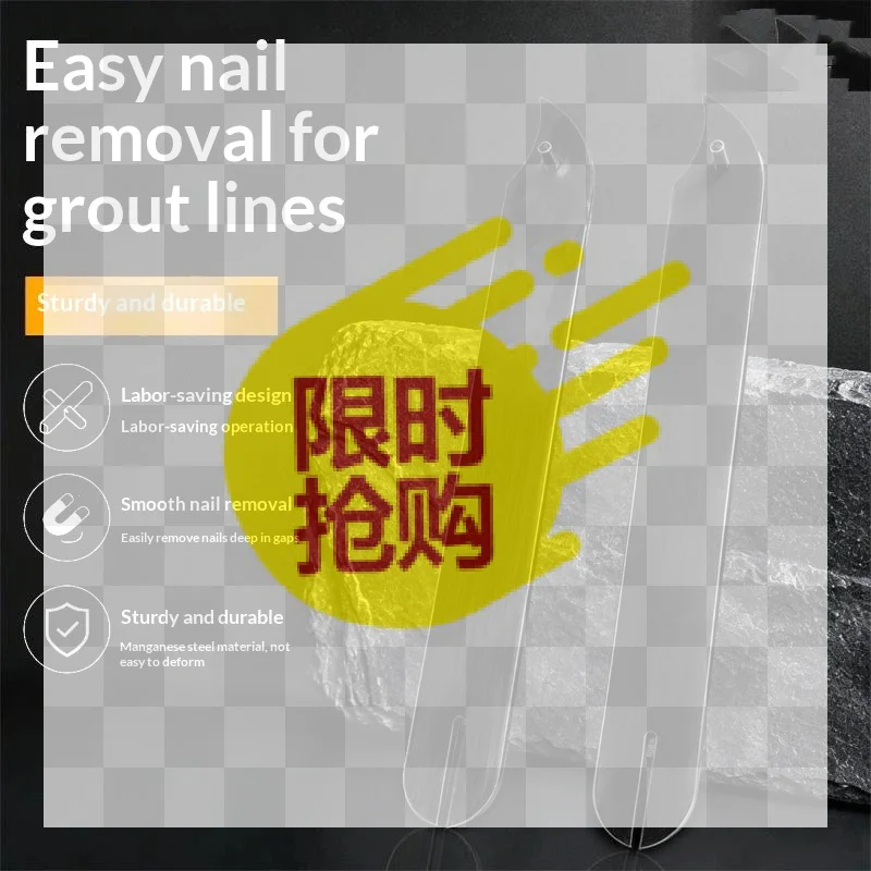 【BA】Wall Floor Joint Rake Grout Remover Folding Seam Hook Sealant Tool Tile Grout Remover Manganese Steel Scraper Seam Cleaner