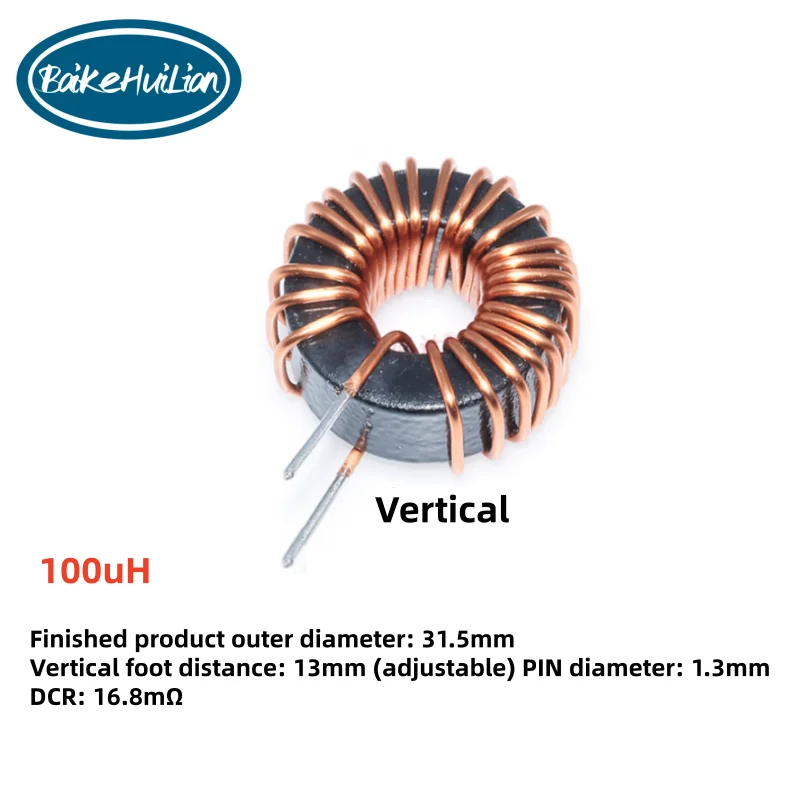 

High current magnetic ring inductor 100UH 15A 1.2 copper wire energy storage inductor ring inductor choke coil