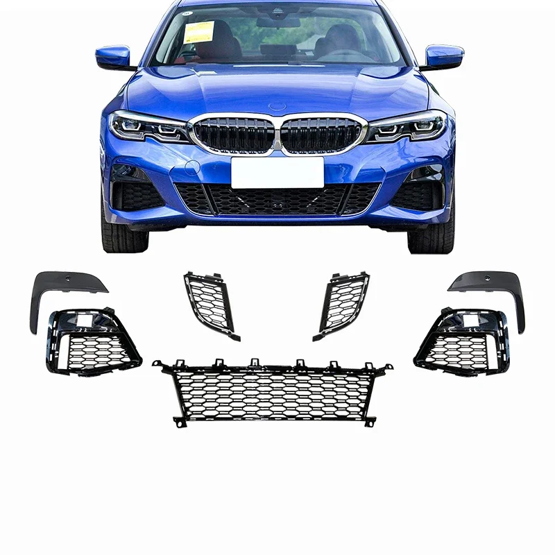 

Car Front Fog Light Cover Trim Grille Bezel For BMW 3 Series G20 G21 2019 2020