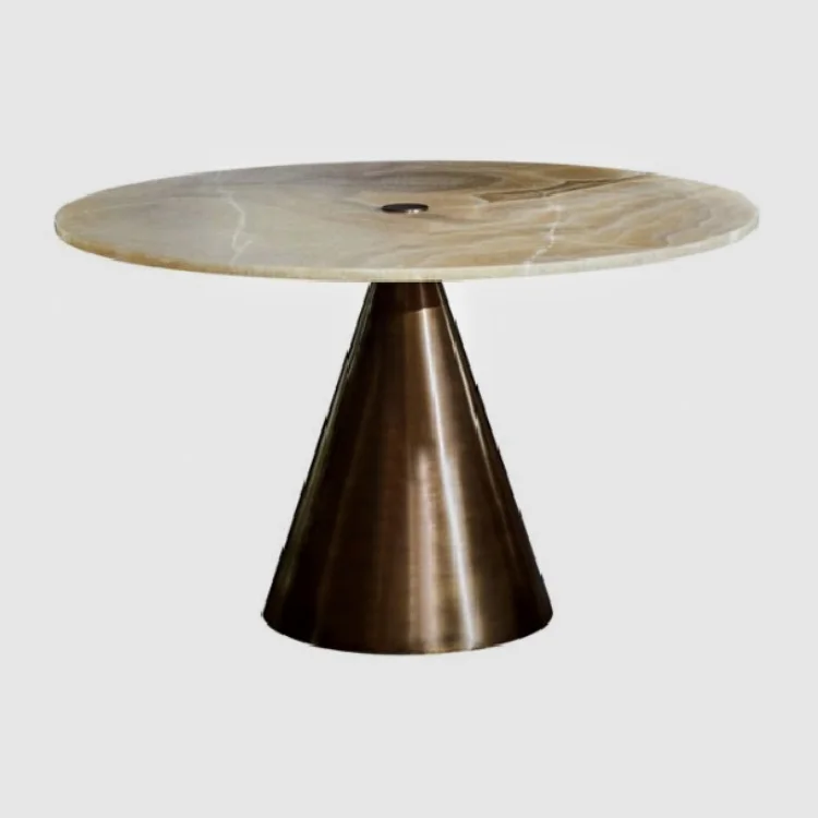 

-Modern Luxury Marble Top Iron Base Bar Family Bar Hotel Restaurant Exterior Lobby Gym