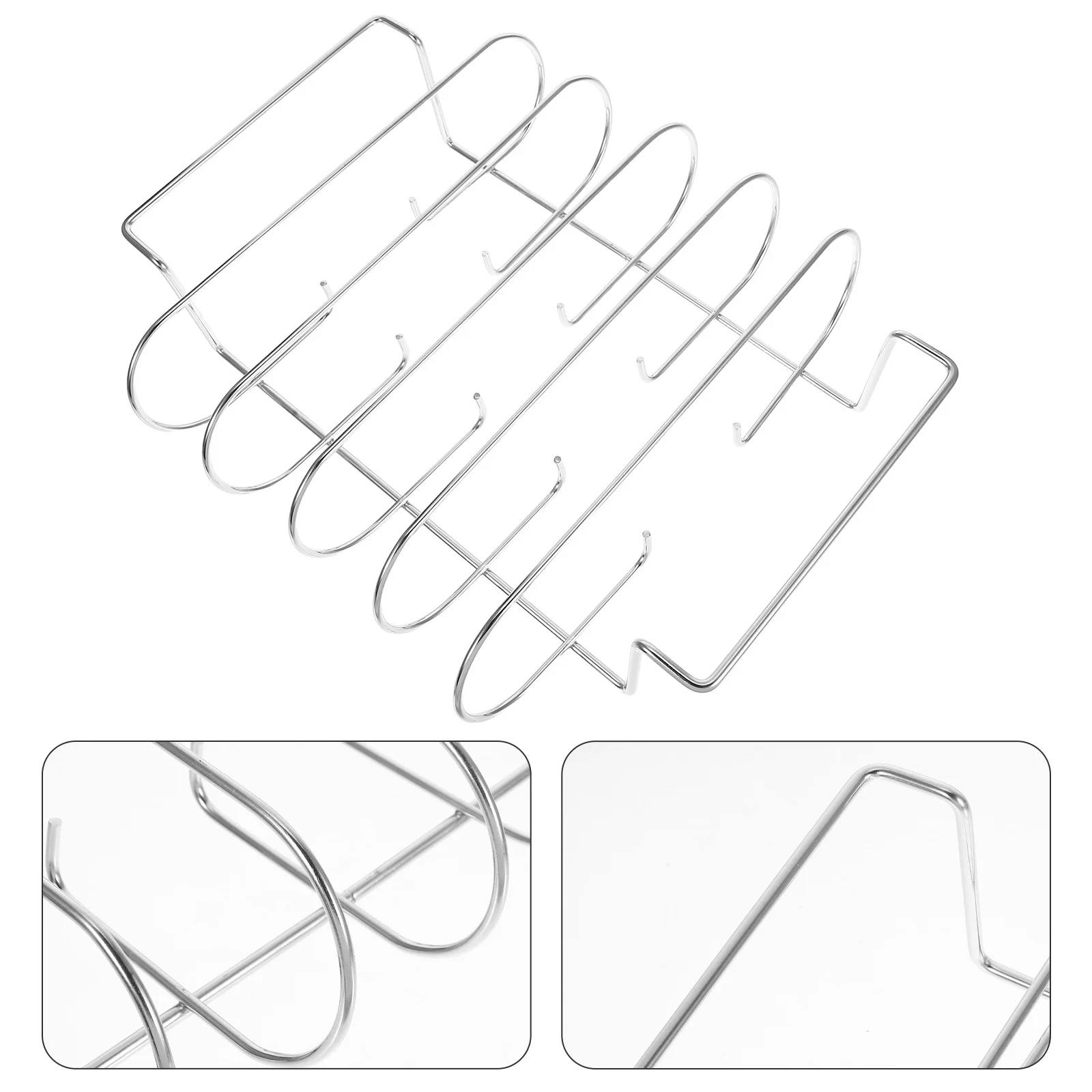 

1pc Bbq Roasting Metal Vertical Grill For Chicken Drumsticks Steaks Kabobs Air Fryer Outdoor Camping Family Gatherings Turkey
