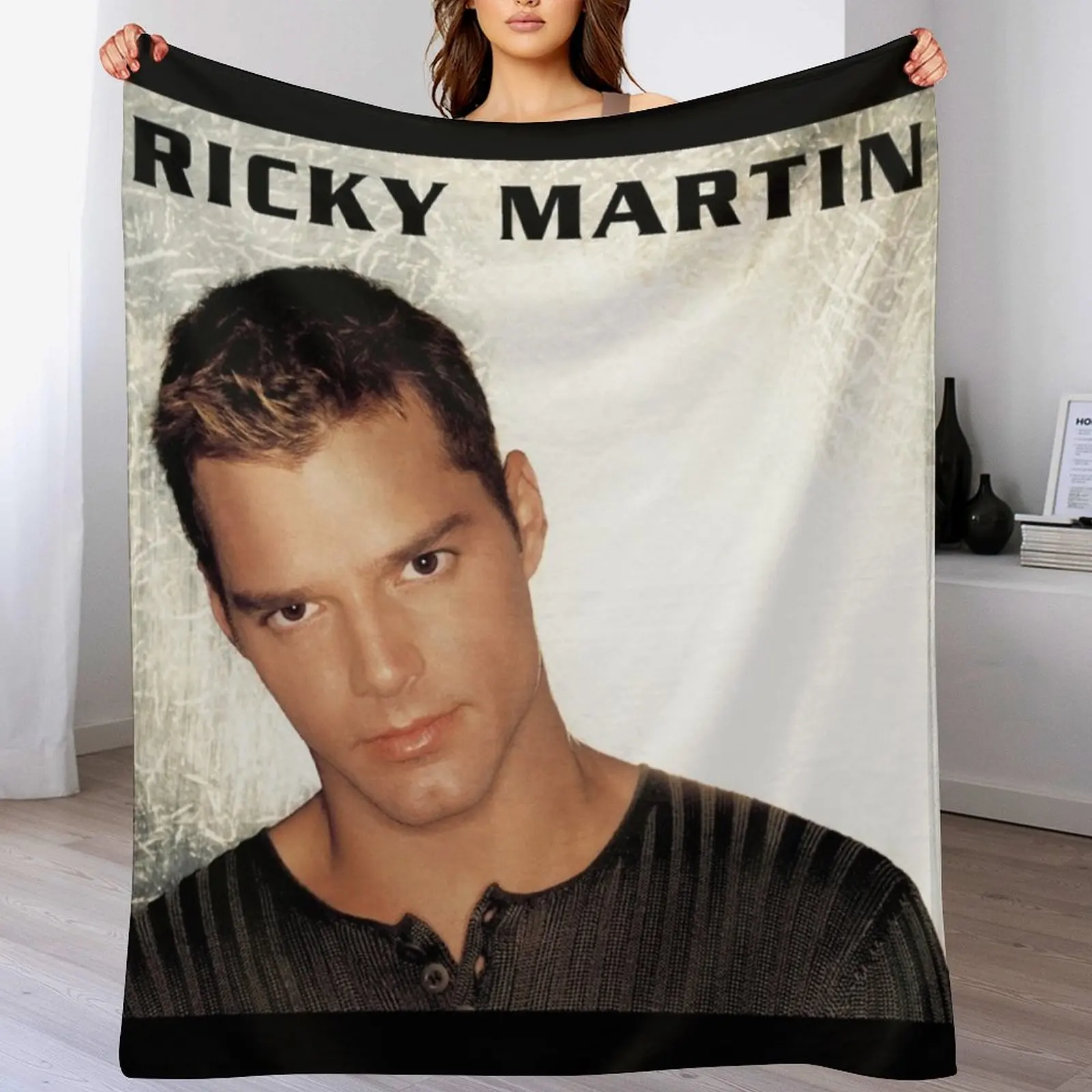 

Ricky Martin Throw Blanket Vintage Sofa Throw Cute Furrys Blankets