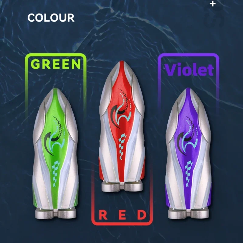 Mini barcos rc rotatable dublê navio brinquedo subaquático 2.4g controle remoto lancha com luz elétrica pequena barco de corrida presentes natal