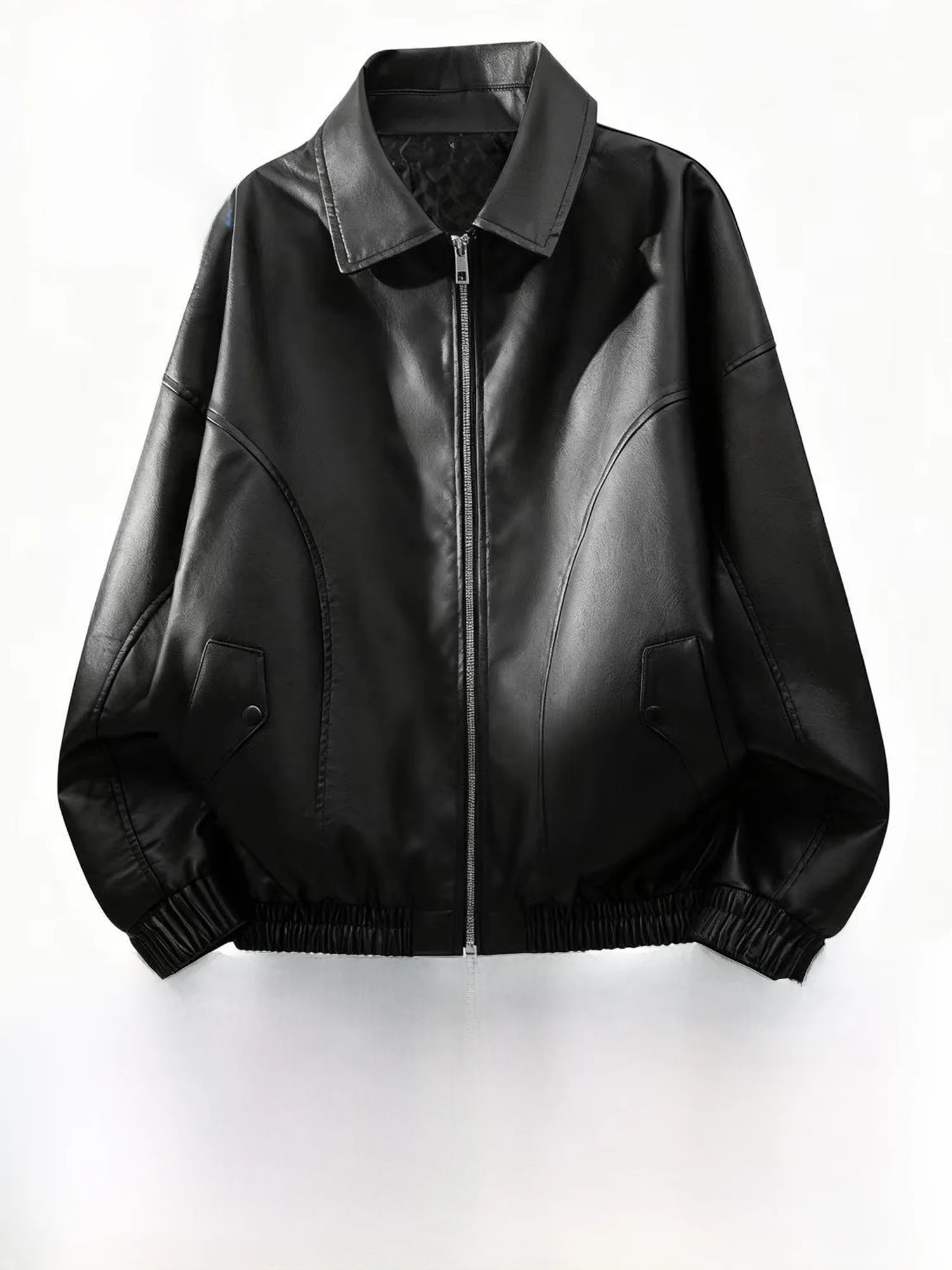 

Мужская кожаная куртка True Weave в американском стиле ретро с лацканами, осенне-зимняя мужская кожаная куртка на подкладке, повседневная одежда