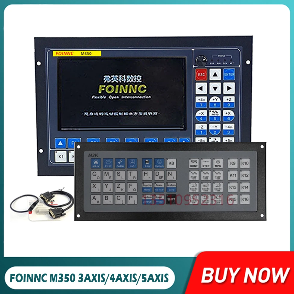 

Hot Sale! M350 3/4/5 Axis Offline Controller Supports Closed-loop Stepper/Atc Cnc Control System M3k Extended Keyboard