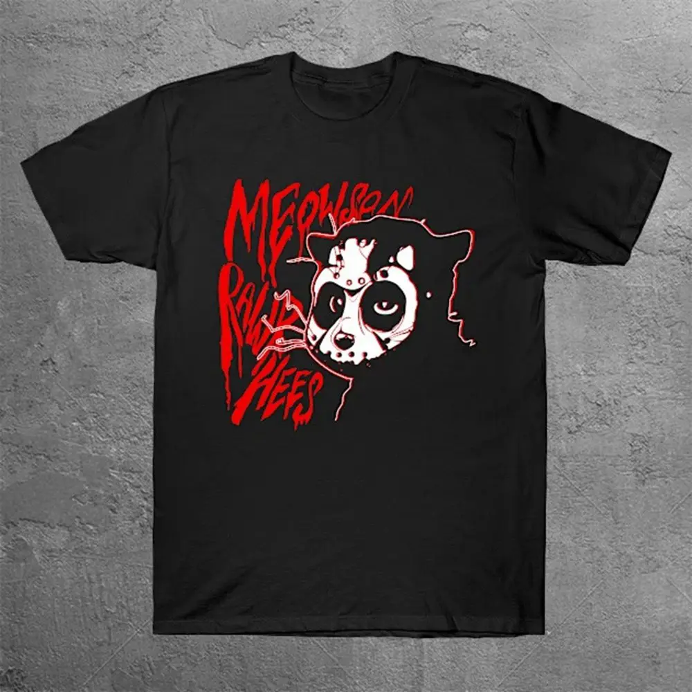 

Мяусон Rawrhees Пятница Джейсон Вурхис Кошка Пародия # Футболка 1. Мужская футболка большого размера Harajuku.