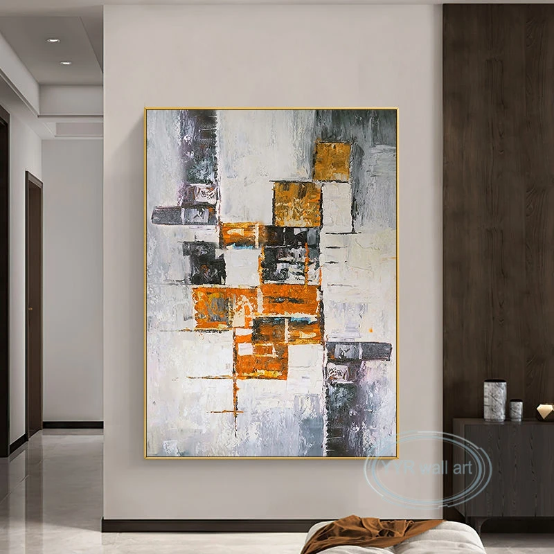 Abstract Art Texture Oil Painting Modern Minimalist Decoration Poster Living Room Sofa Background Wall Porch Pop Canvas Picture
