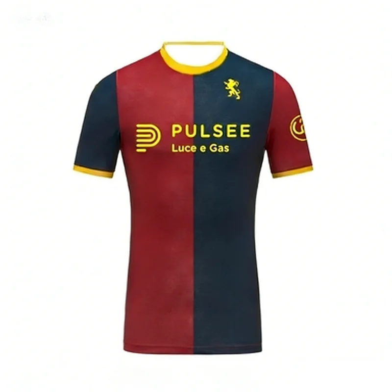 

Футбольная футболка Genoa C.F.C. 2026 (домашняя/гостевая) – комфортная и мягкая унисекс-футболка для взрослых и детей, семейные комплекты