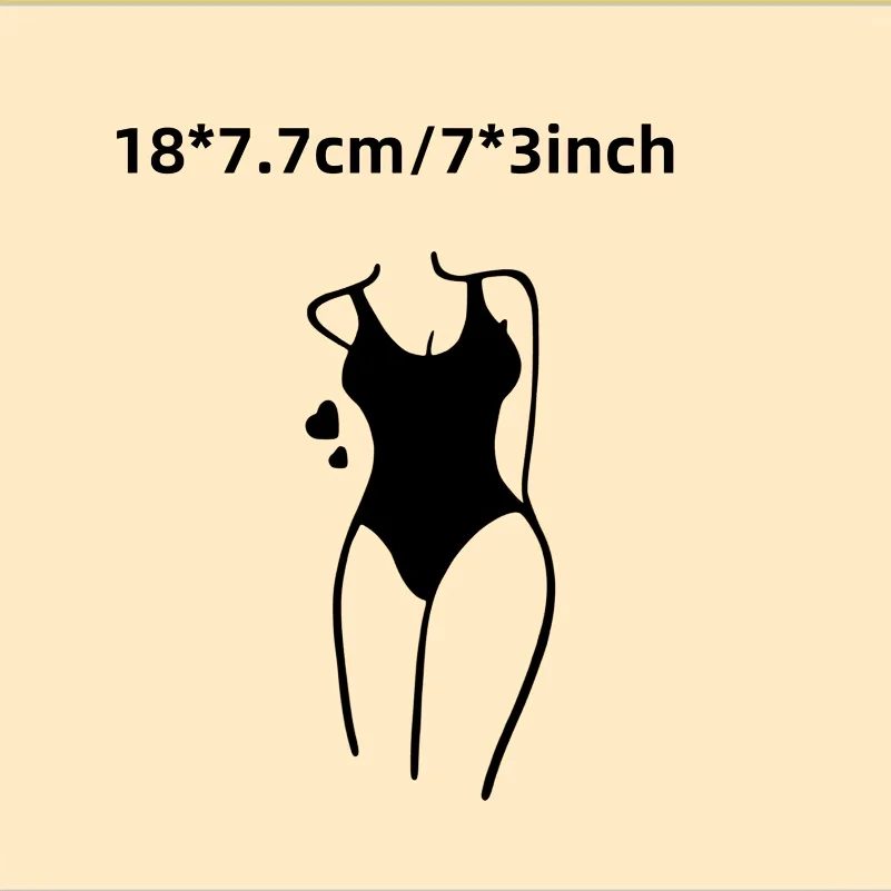 1pc 2D Flat Motorcycle Helmet Sticker Minimalist Line Art Waterproof PVC Decal for Car Window Bumper Body Decor