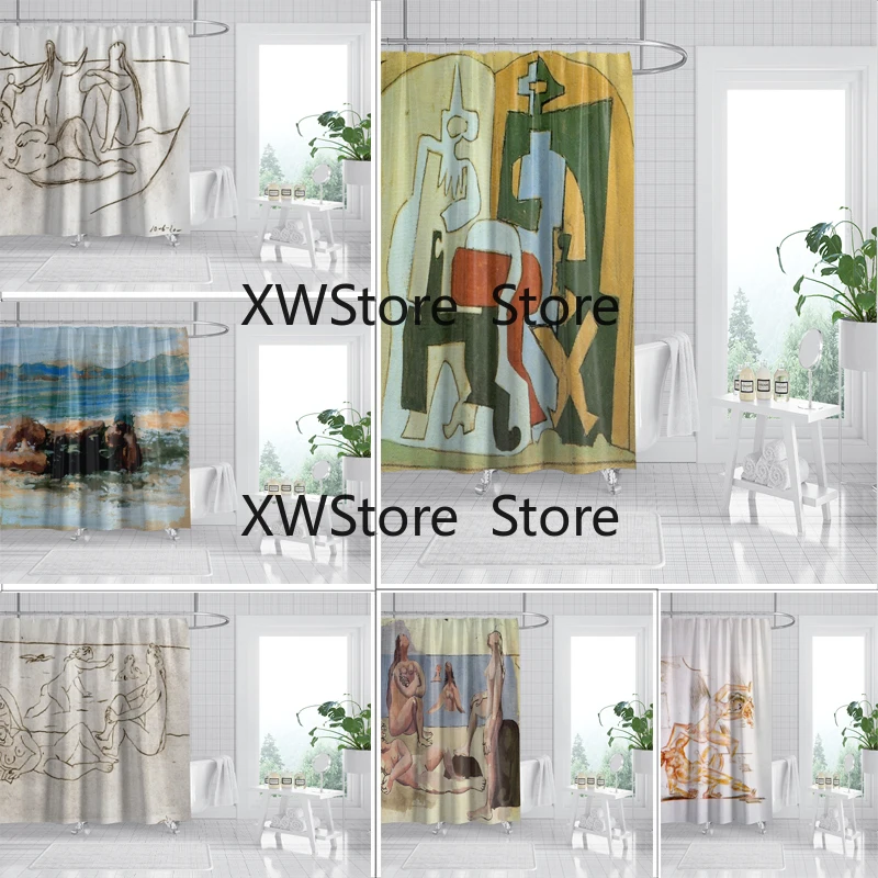 

Multi-size Geometric Shower Curtains in Premium Quality, Stylish Bathroom Accessories