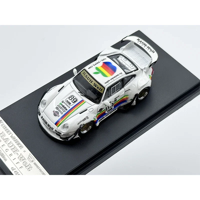 SW 1:64 RWB 993 White Diecast Diorama Car Model Collection Street Warrior