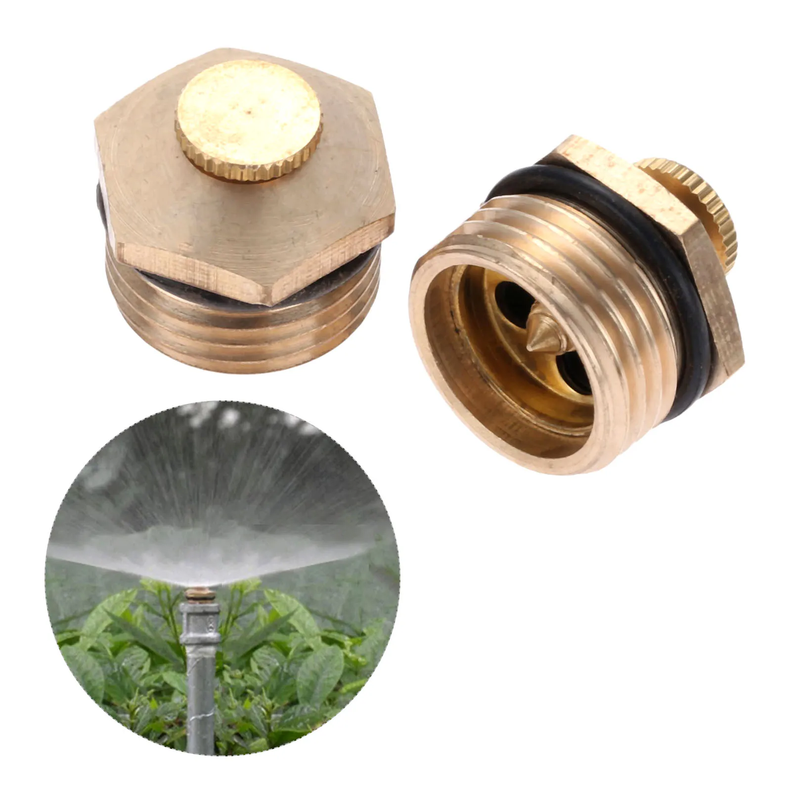 

1Pc 20*21mm Brass sprinkler G1/2" Copper Nozzle For Agriculture Lawn Villas Industrial Irrigation Fountain Atomization Nozzle