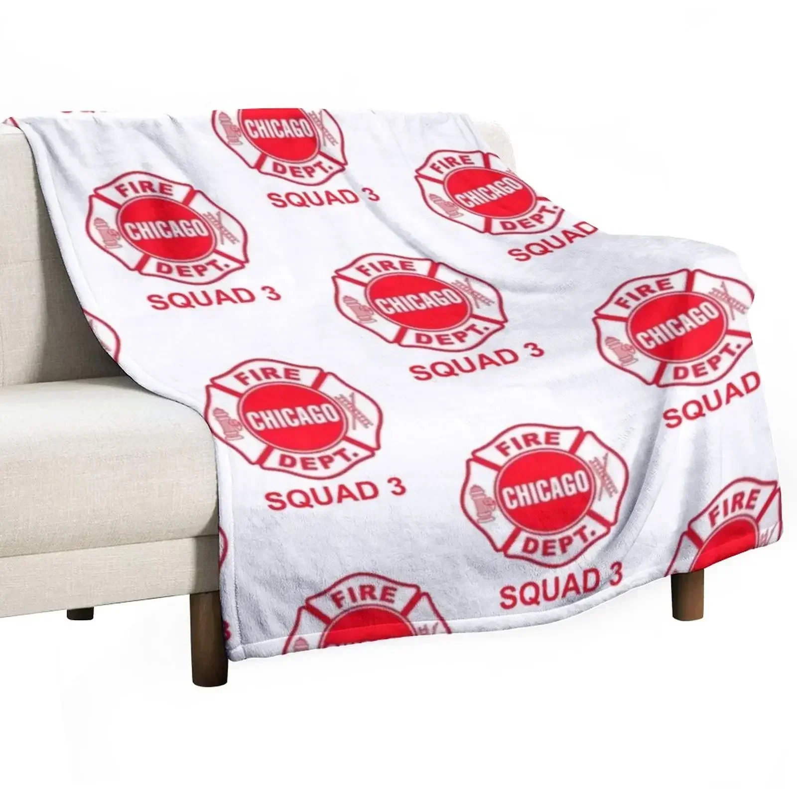 

Chicago Fire Squad 3 Throw Blanket Decorative Throw Nap Personalized Gift Blankets