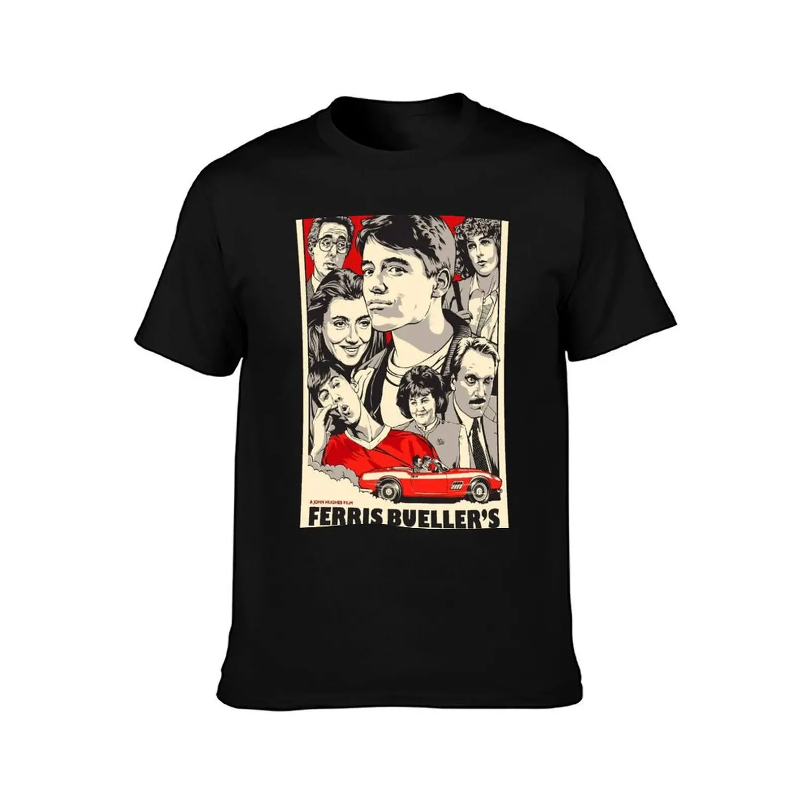 Ferris Buellers Day Off Poster T-Shirt Plus Size Outdoor Casual Top T-Shirt