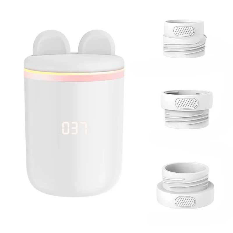 N1S 8800mAh Portable Baby Bottle Warmer, Fast Heating In 5 Minutes Travel Milk Warmer, Breastmilk Warmer with 3 Adapters