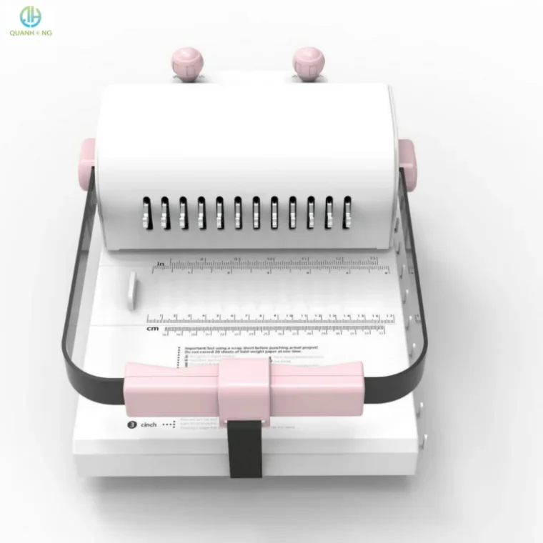 Quanheng MW12 Multipurpose 2 in 1 Hand Operated Double Coil Comb Binding Punching Binder Machine