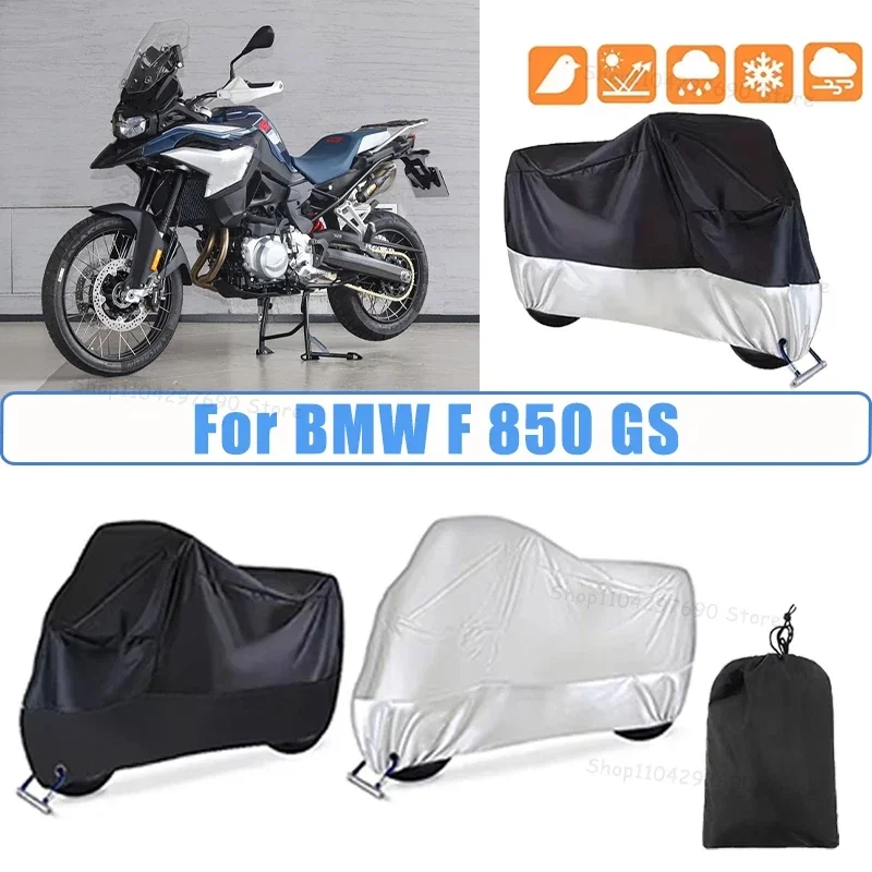 210D Oxford Motorcycle Cover Waterproof All Season UV Protection For BMW F 850 GS Anti-Tear Windproof Motorbike Cover