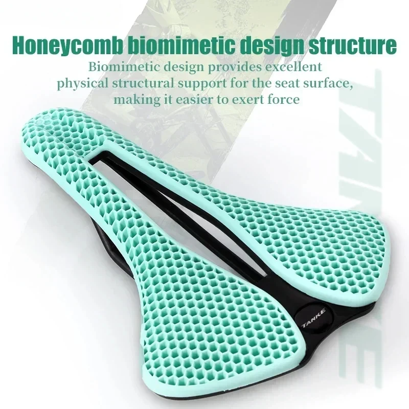 

TANKE MTB седло для шоссейного велосипеда сотовый дизайн дышащее легкое прочное износостойкое серебристые велосипедное сиденье в 3D-стиле