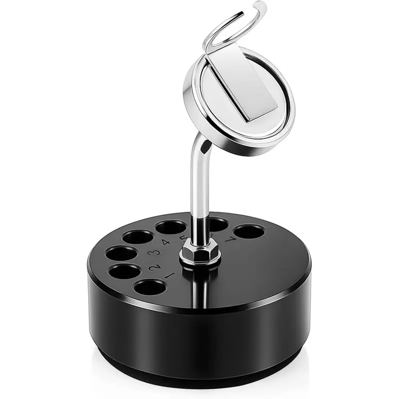 Acetylene Jewelry Torch Stand, with Magnetic Base & 7 Tip Storage Holes, Stable Organizer for Jewelers & Metalworkers
