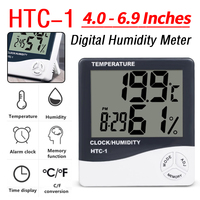 Digital Temperature Gauge LCD Display Weather Station Clock Portable Smart Hygrometer for Indoor Outdoor for Weather Air Quality
