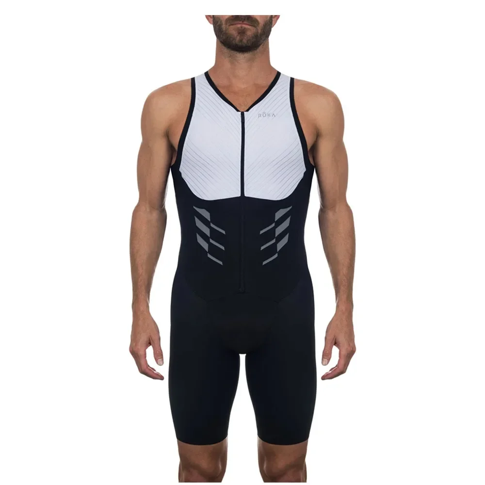 Roka Triathlon Men's Sleeveless Swimming And Running Sportswear Bodysuit Outdoor Tights Skin Suit 2022 New