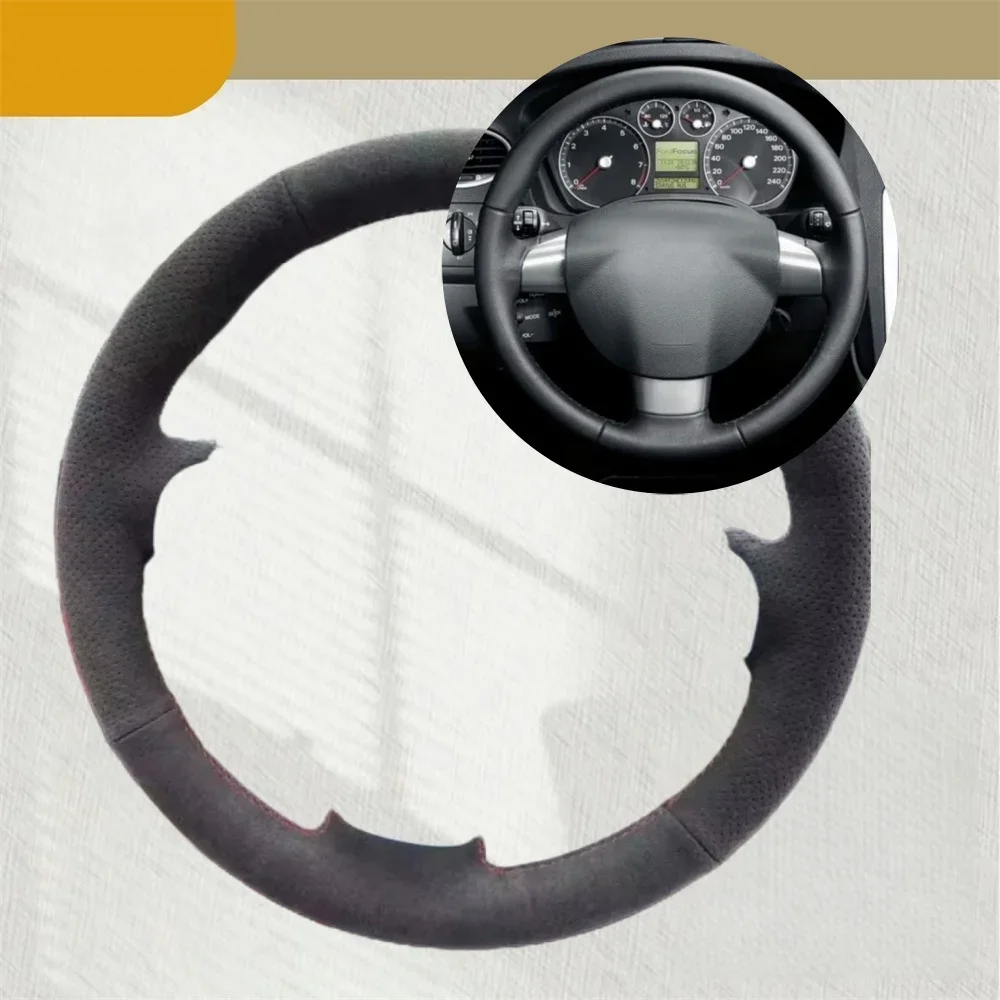 

Car Steering Wheel Cover For Ford Focus ST 2005 2006 2007-2012 Focus RS 2009-2011 Suede Leather Car Accessories Steering Wrap