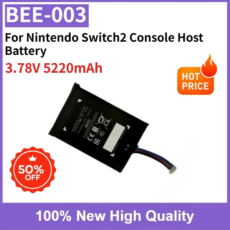 

3.78V 5220mAh Rechargeable Battery BEE-003 for Nintendo Switch2 Console Host Battery Safe and Reliable 100% New 0-Cycle