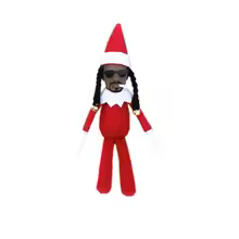 Snoop On A Stoop Figurines Christmas Decoration Figure Plush Elf Doll Long Bendy Toy Holiday Party Ornament Funny New Year Gifts - AliExpress
