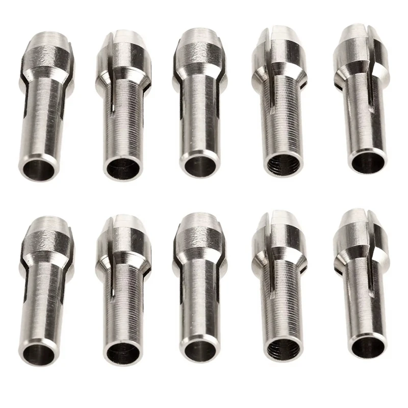 ABPP-Mini Drill Chuck 1/8Inch (3.2Mm) Diameter Mini Drill Bit Chuck For Dremel Rotary Tools Power Tool Accessories 10 Pack