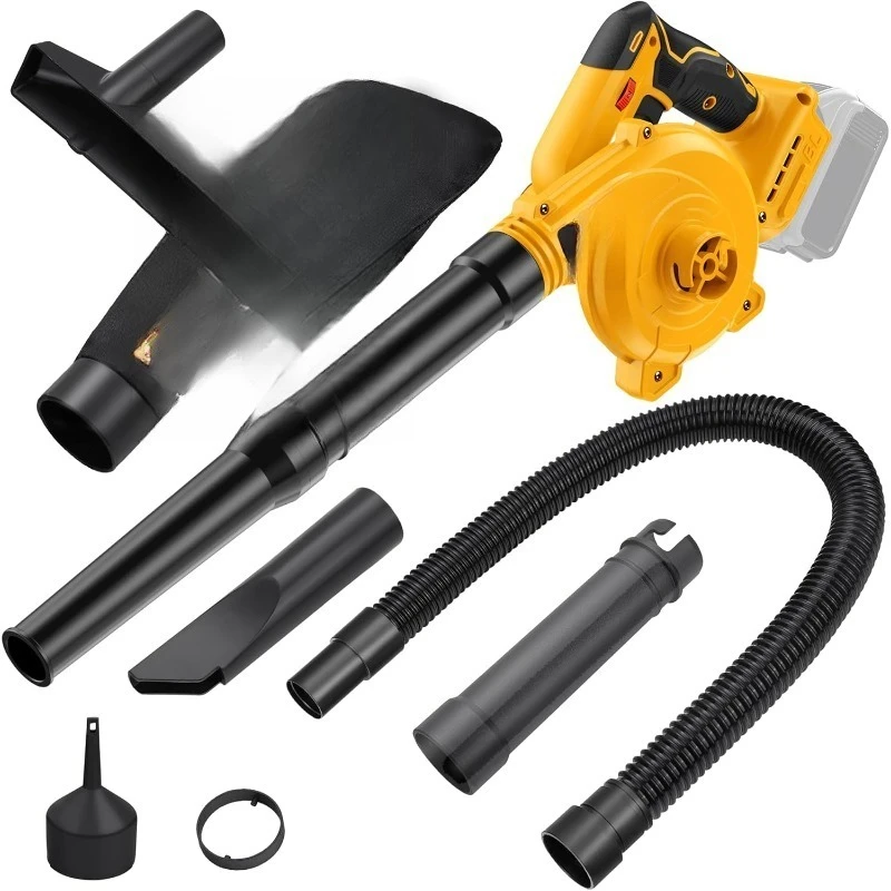 

Вентилятор для листьев для аккумулятора Dewalt 20 В Max, электрический воздуходувка для рабочей площадки с бесщеточным двигателем, 6 переменных скоростей до 180 миль в час, 2