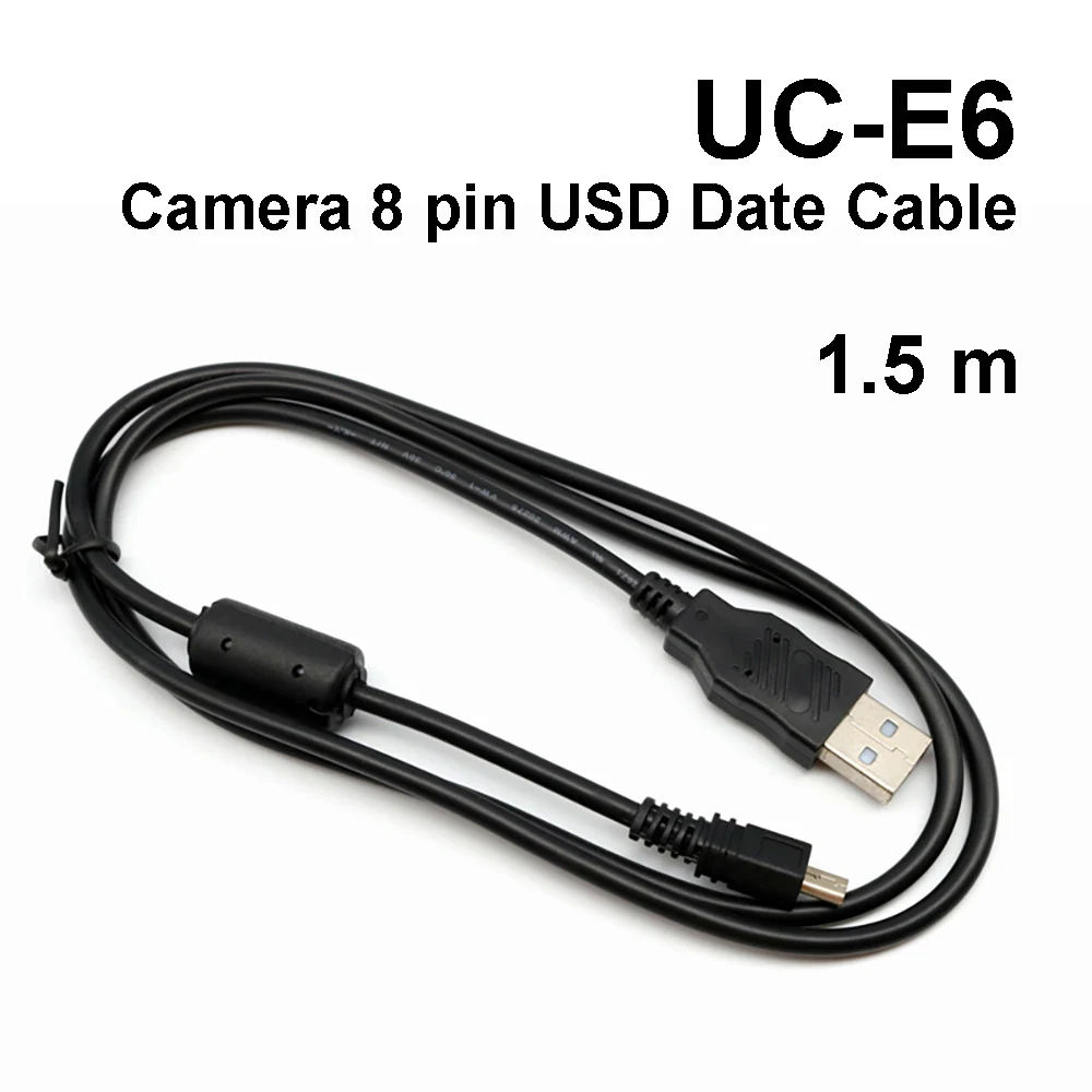 

1.5m 8Pin UC-E6 Camera Data USB Cable Cord For Panasonic USB PC Data Charge Cable